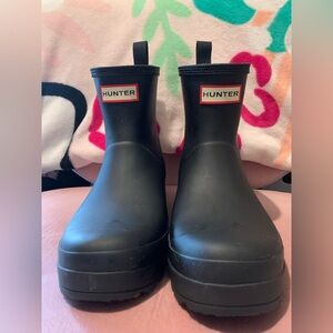 Hunter play short rain boots